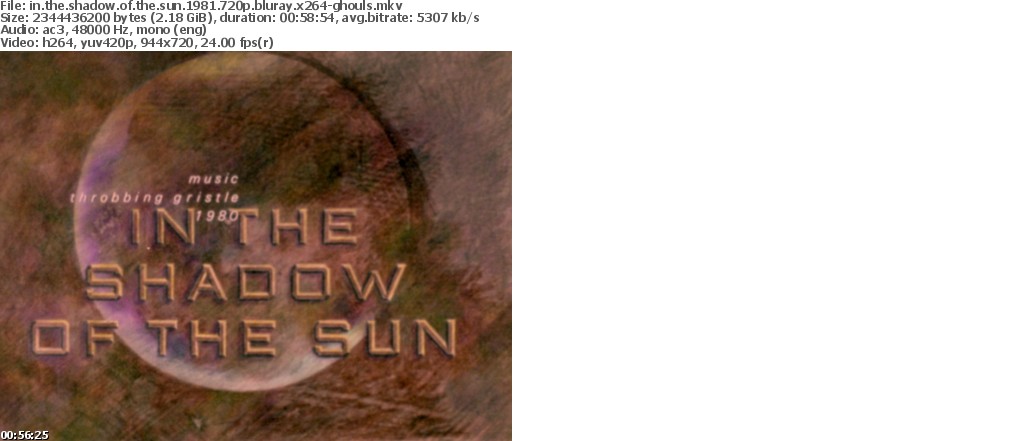 In the Shadow of the Sun 1981 720p BluRay x264-GHOULS In the Shadow of the Sun 1981 720p BluRay x264-GHOULS