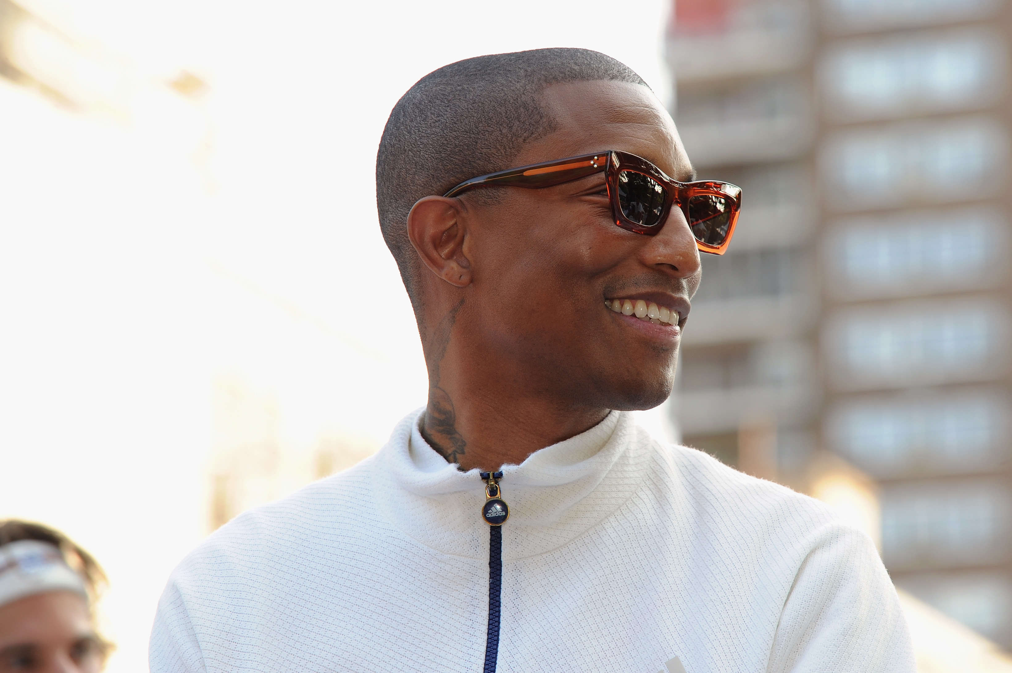 Sunglasses worn by Pharrell Williams in his Blast Off music video with  Gesaffelstein