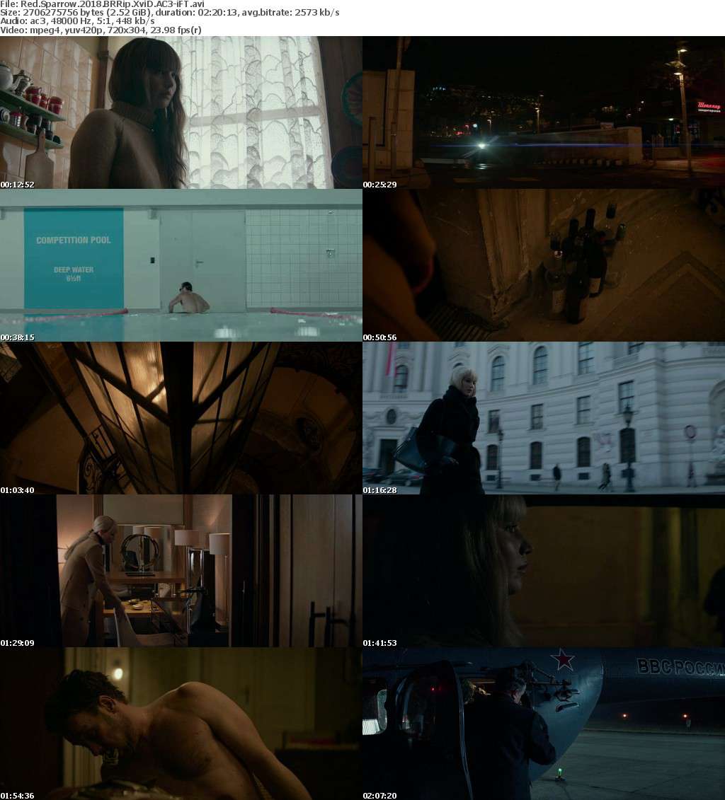 Red Sparrow 2018 BRRip XviD AC3-iFT Red Sparrow 2018 BRRip XviD AC3-iFT