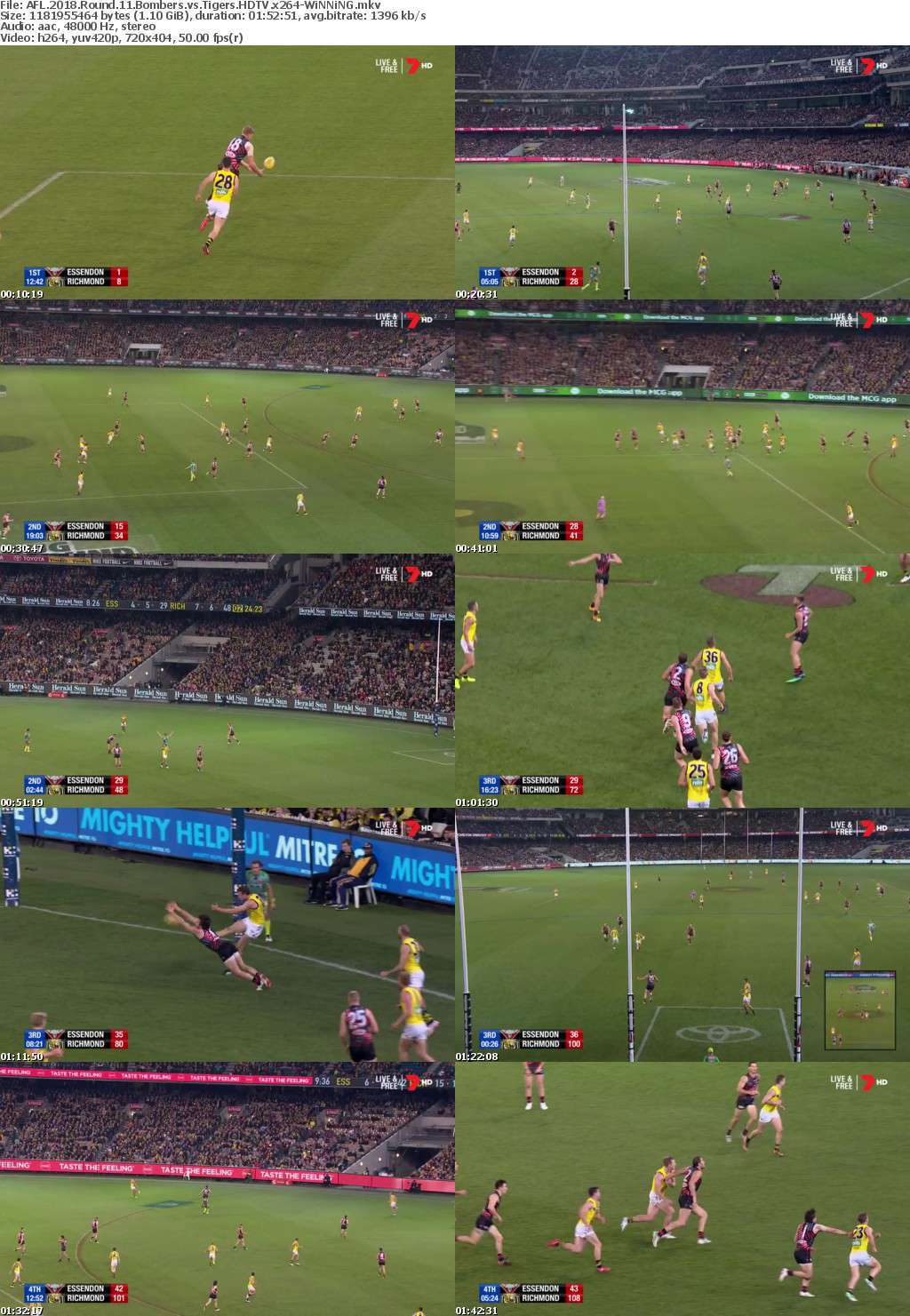 AFL 2018 Round 11 Bombers vs Tigers HDTV x264-WiNNiNG AFL 2018 Round 11 Bombers vs Tigers HDTV x264-WiNNiNG