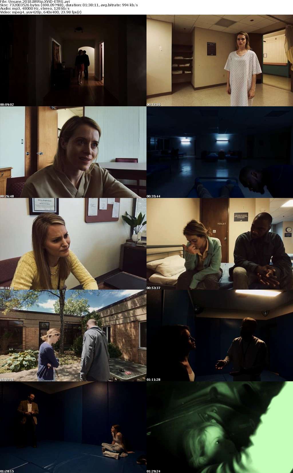 Unsane (2018) BRRip XViD-ETRG