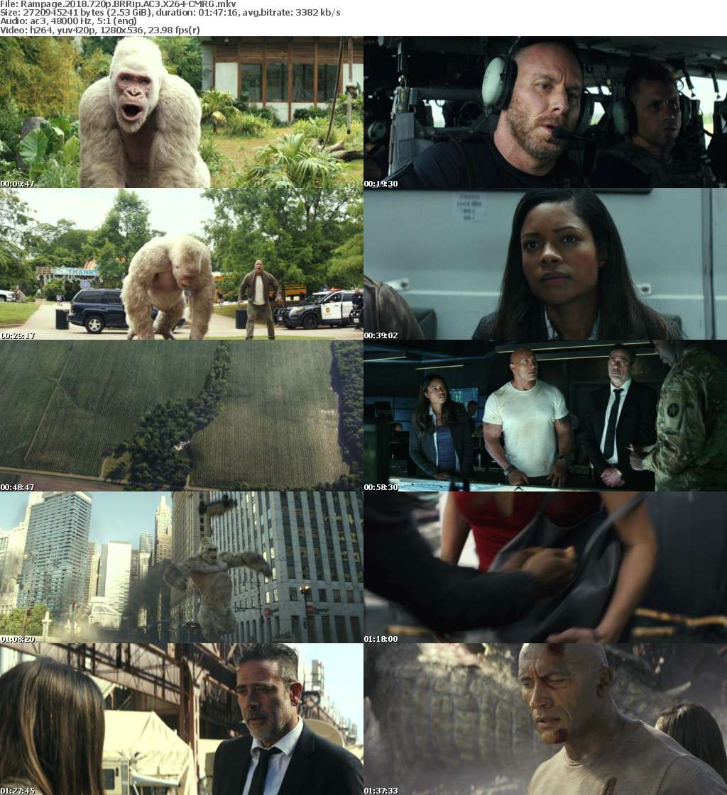 Rampage (2018) 720p BRRip AC3 X264-CMRG