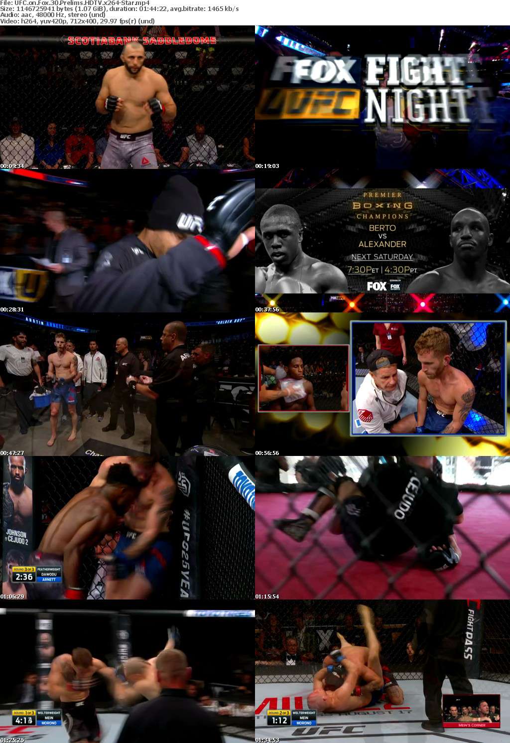 UFC on Fox 30 Prelims HDTV x264-Star UFC on Fox 30 Prelims HDTV x264-Star