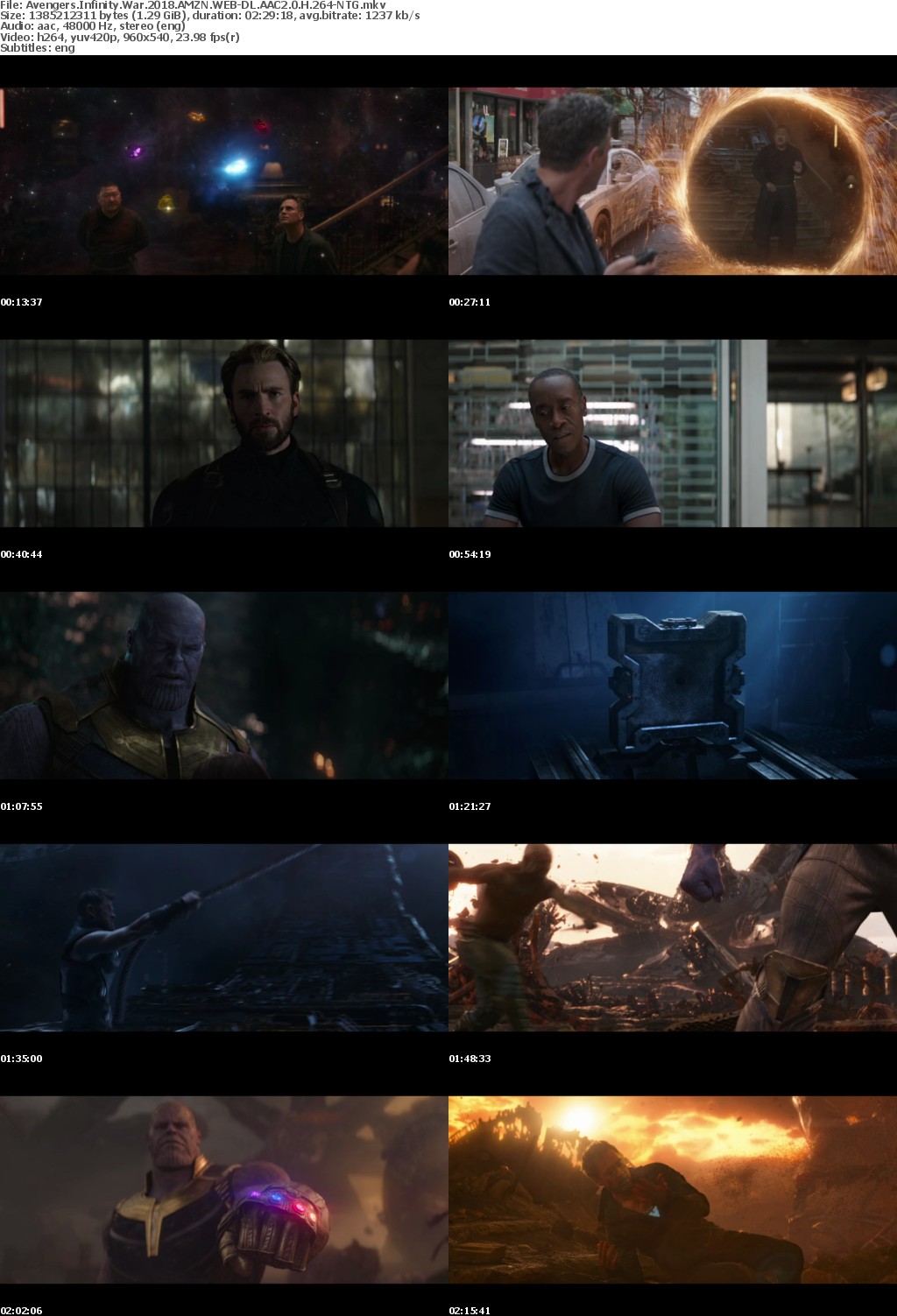 Avengers Infinity War (2018) AMZN WEB-DL AAC2.0 H264-NTG