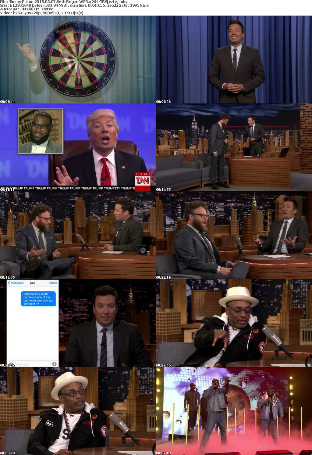 Jimmy Fallon (2018) 08 07 Seth Rogen WEB x264-TBS