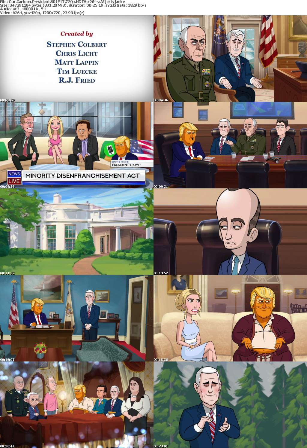 Our Cartoon President S01E17 720p HDTV x264-aAF