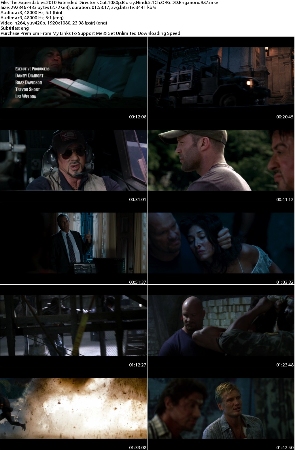 The Expendables (2010) Extended Director s Cut 1080p Bluray [Hindi 5.1Ch ORG DD+Eng]-monu987