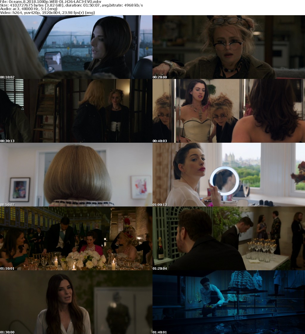 Oceans 8 (2018) 1080p WEB-DL H264 AC3-EVO