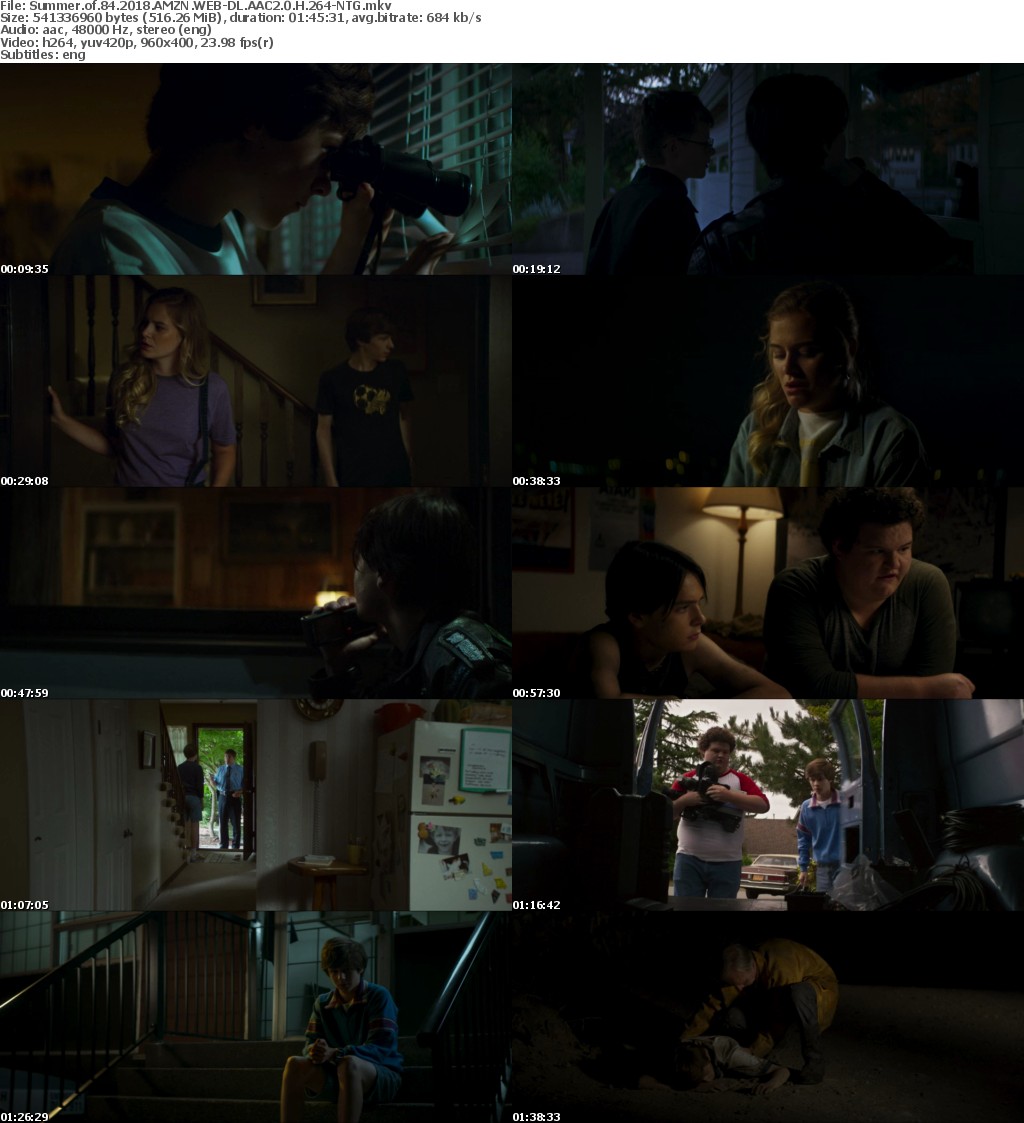 Summer of 84 (2018) AMZN WEB-DL AAC2.0 H264-NTG