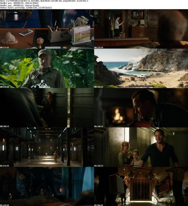 Jurassic World Fallen Kingdom (2018) 720p Web-DL x264 Dual-AudioHindi (Cleaned) - English ESubs - Downloadhub