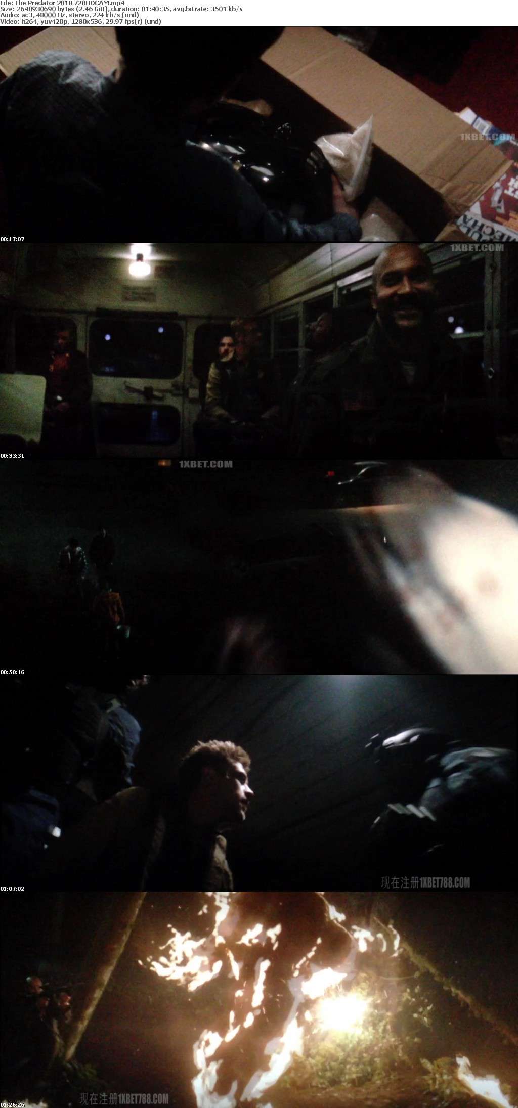 The Predator 2018 720HDCAM The Predator 2018 720HDCAM
