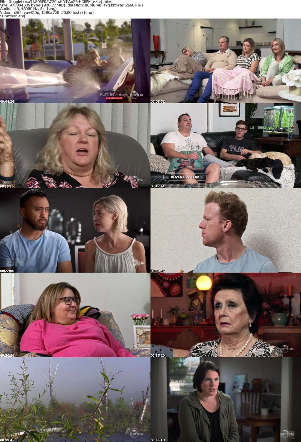 Gogglebox AU S08E05 720p HDTV x264-CBFM