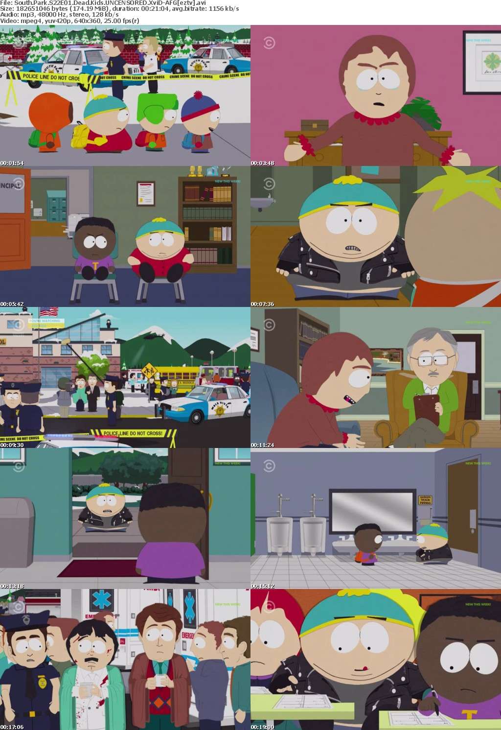 South Park S22E01 Dead Kids UNCENSORED XviD-AFG