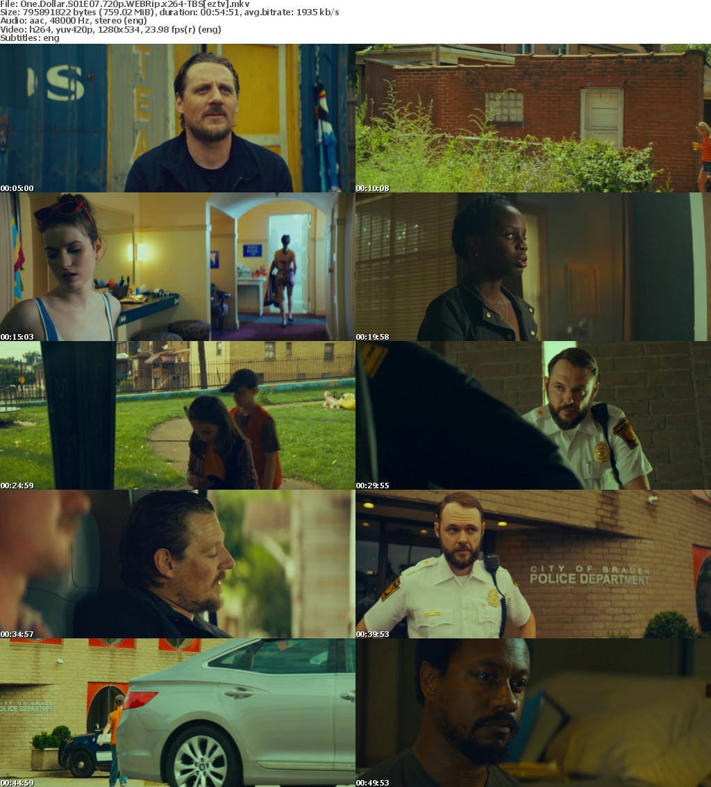 One Dollar S01E07 720p WEBRip x264-TBS One Dollar S01E07 720p WEBRip x264-TBS