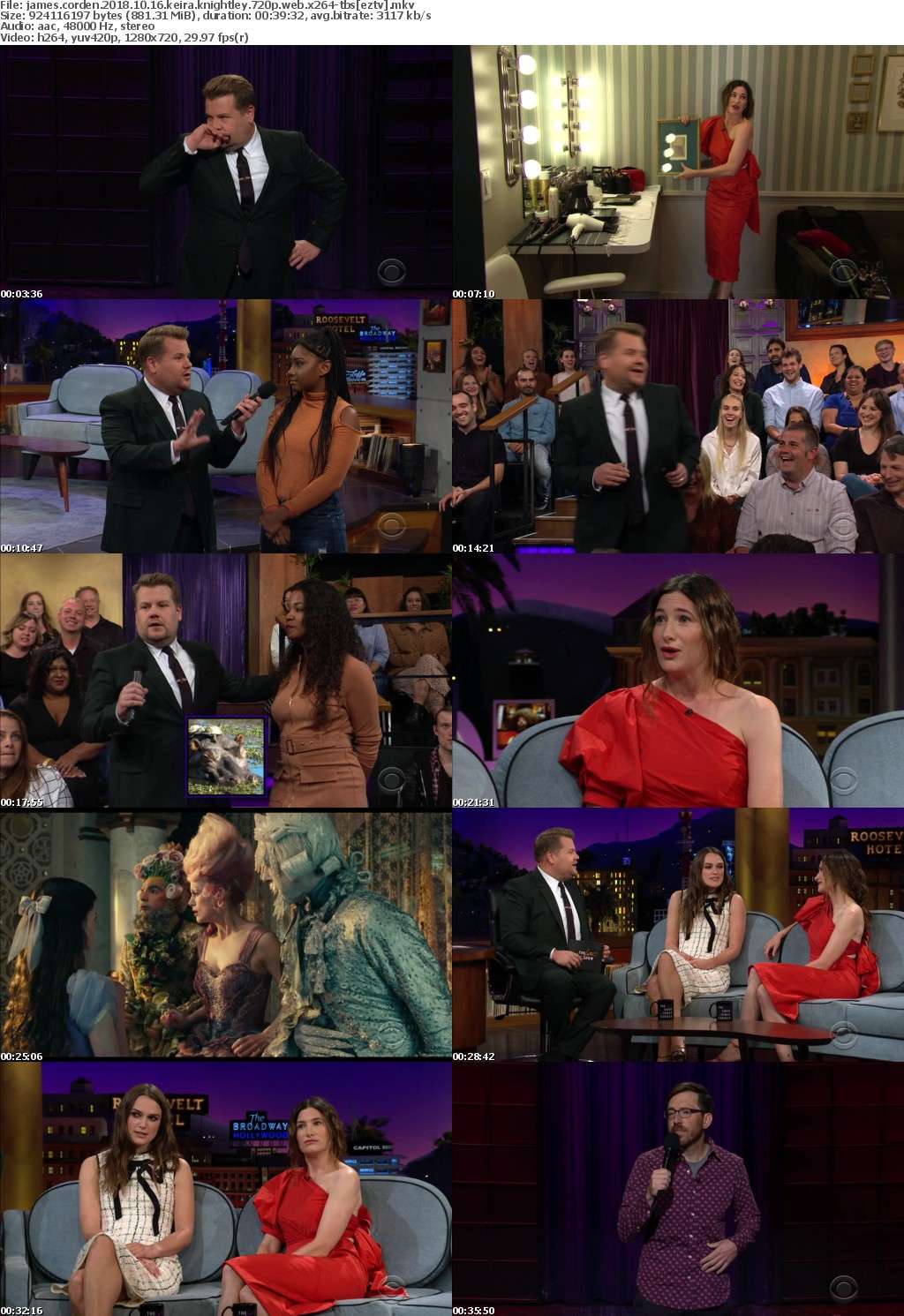 James Corden (2018) 10 16 Keira Knightley 720p WEB x264-TBS