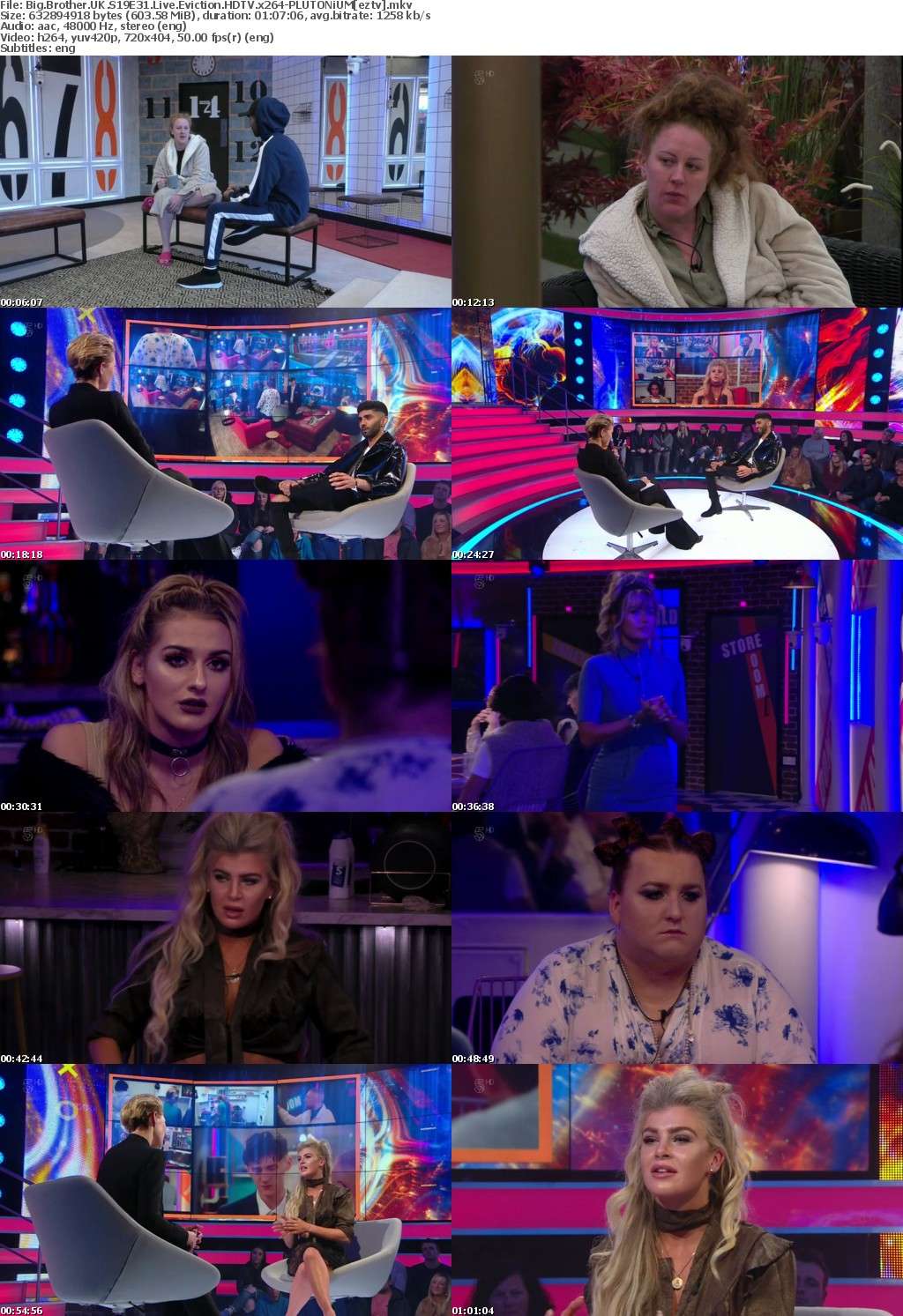 Big Brother UK S19E31 Live Eviction HDTV x264-PLUTONiUM