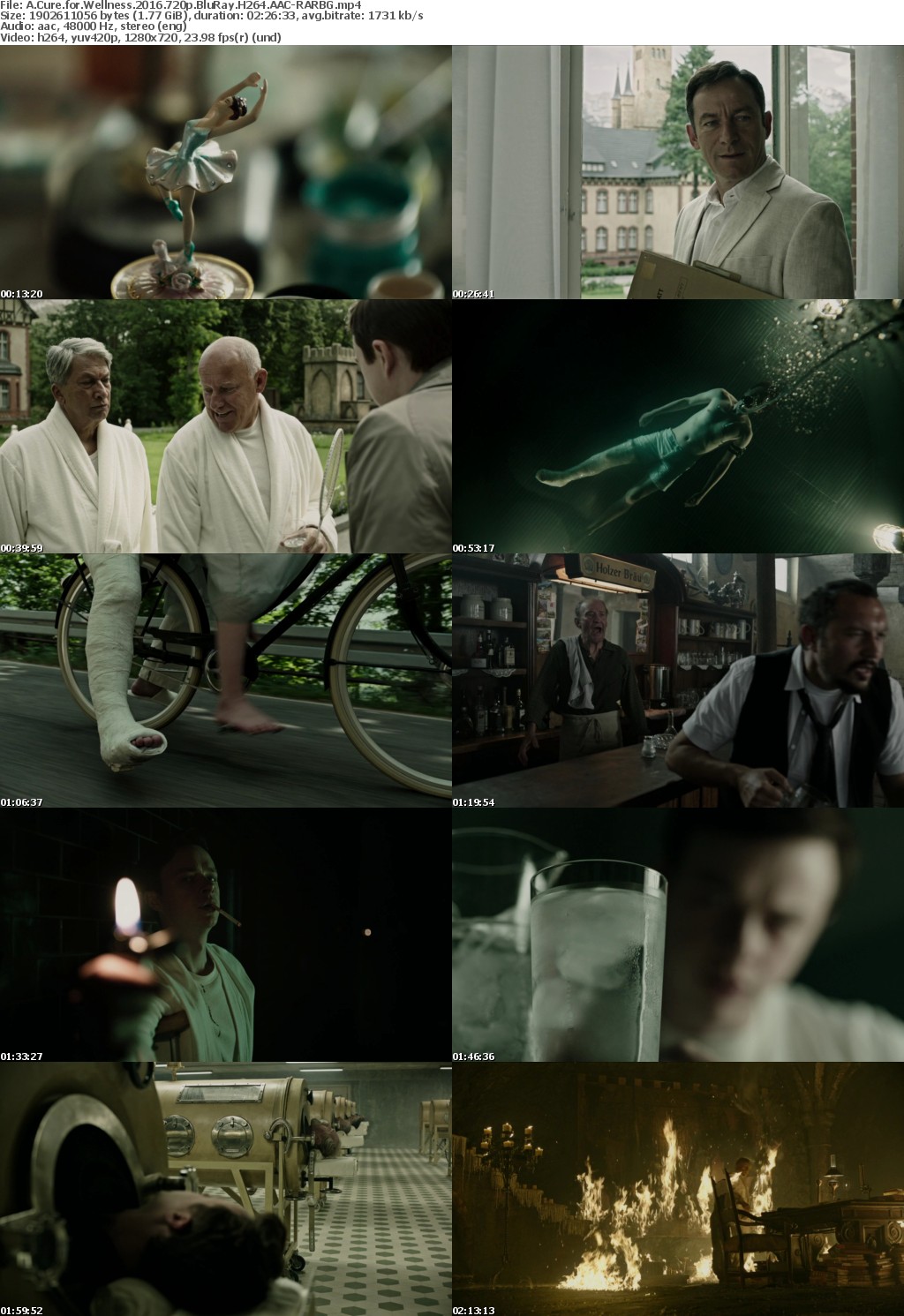 A Cure for Wellness (2016) 720p BluRay H264 AAC-RARBG