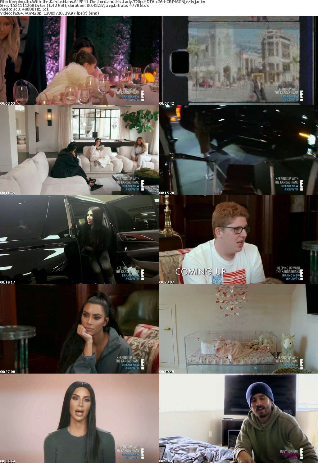 Keeping Up With the Kardashians S15E11 The Lord and His Lady 720p HDTV x264-CRiMSON