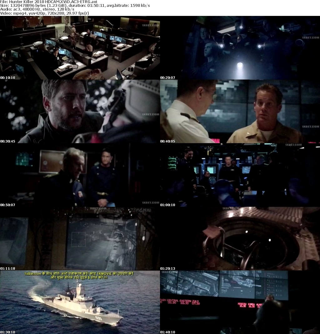 Hunter Killer (2018) HDCAM XViD AC3-ETRG