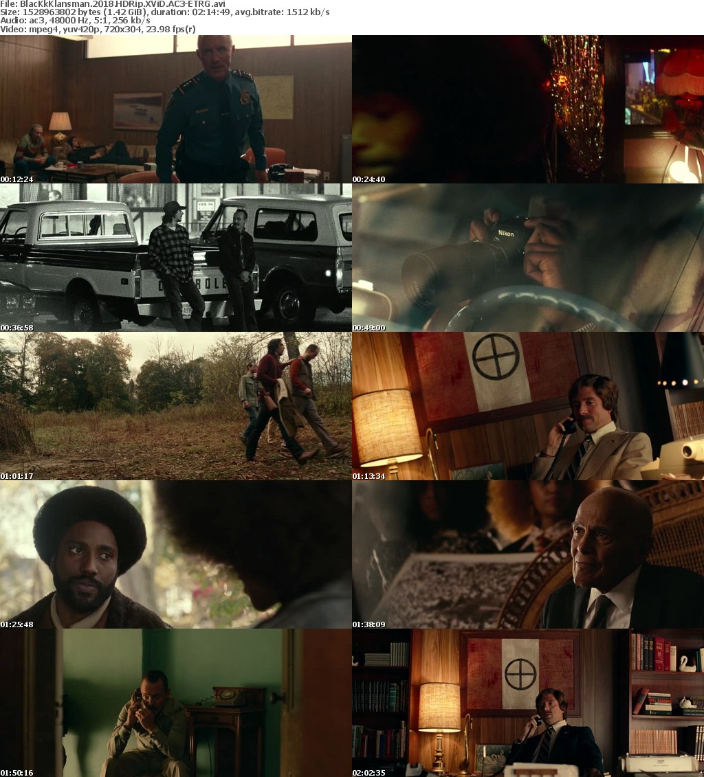 BlacKkKlansman (2018) HDRip XViD AC3-ETRG