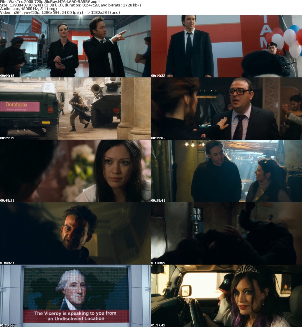 War Inc (2008) 720p BluRay H264 AAC-RARBG