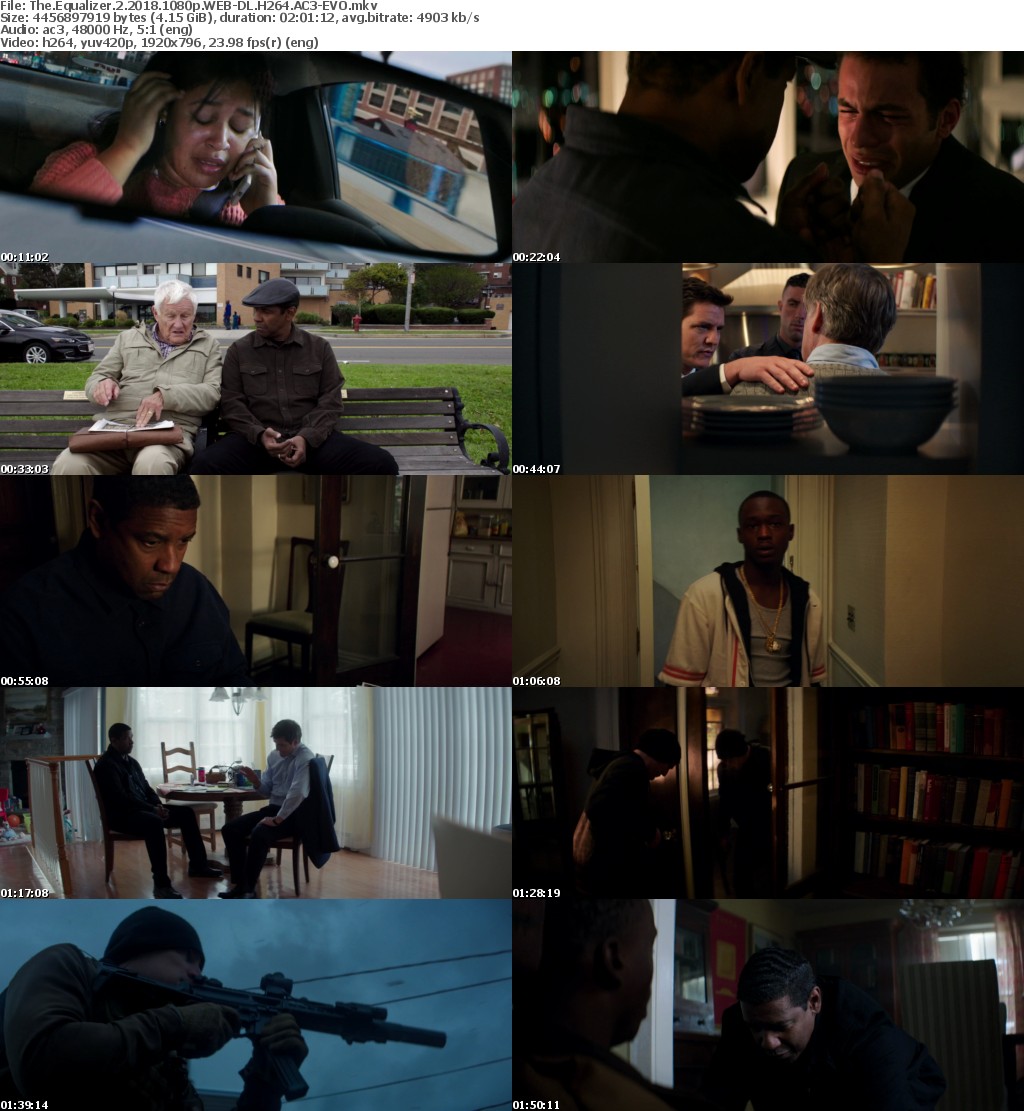 The Equalizer 2 (2018) 1080p WEB-DL H264 AC3-EVO