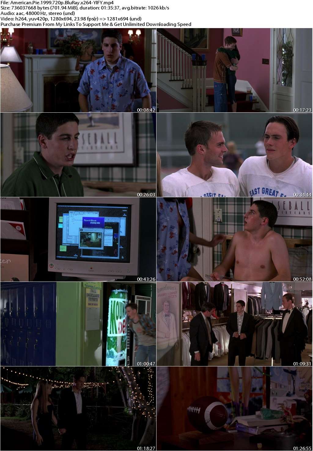 American Pie (1999) 720p BluRay x264-YIFY