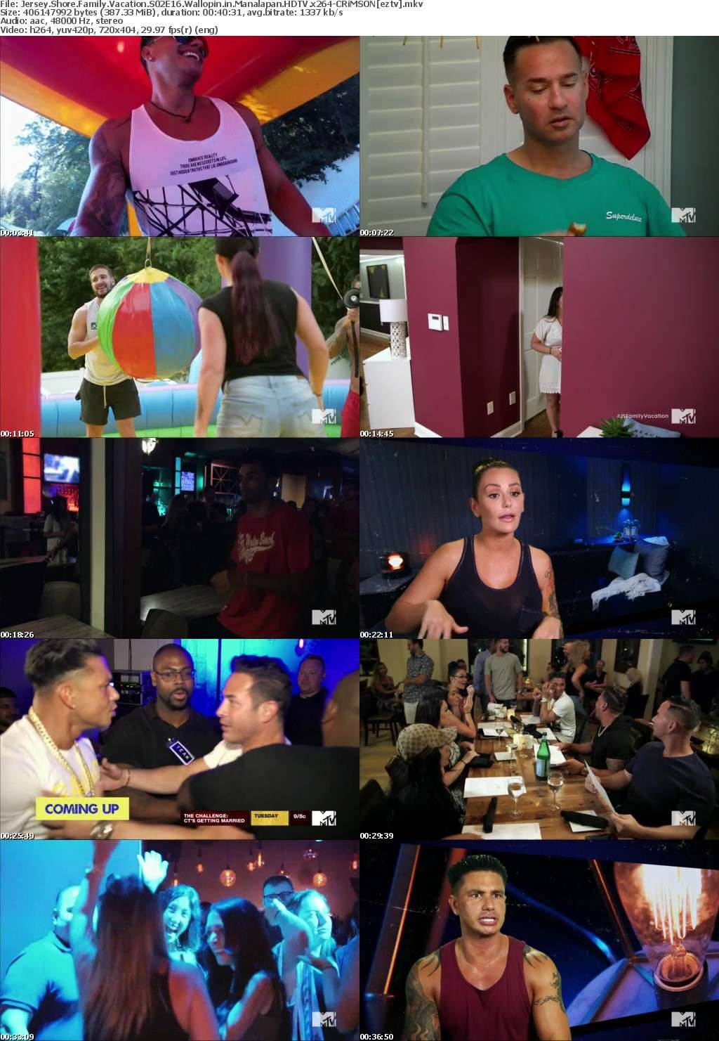 Jersey Shore Family Vacation S02E16 Wallopin in Manalapan HDTV x264-CRiMSON