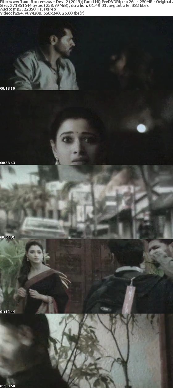 Devi 2 2019 Tamil HQ PreDVDRip - x264 - 250MB - Original Audio Devi 2 2019 Tamil HQ PreDVDRip - x264 - 250MB - Original Audio