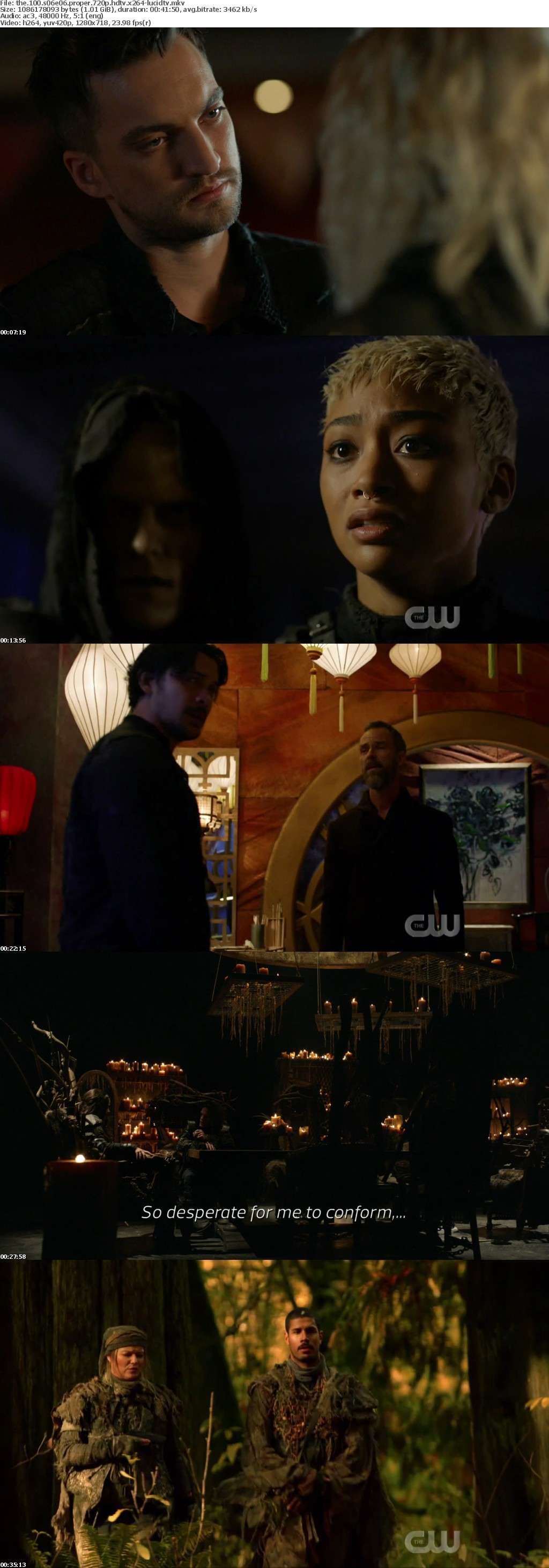 The 100 S06E06 PROPER 720p HDTV x264-LucidTV The 100 S06E06 PROPER 720p HDTV x264-LucidTV