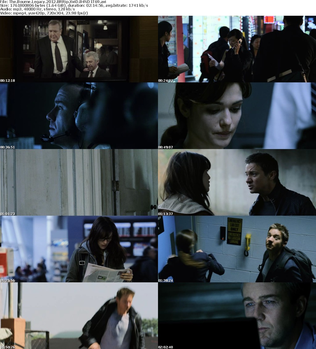 The Bourne Legacy (2012) BRRip XviD B4ND1T69