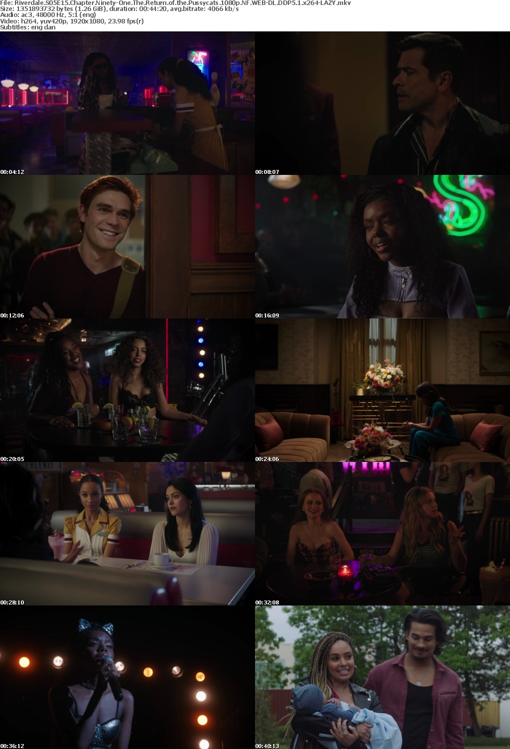 Riverdale US S05E15 Chapter Ninety-One The Return of the Pussycats 1080p NF WEBRip DDP5 1 x264-LAZY