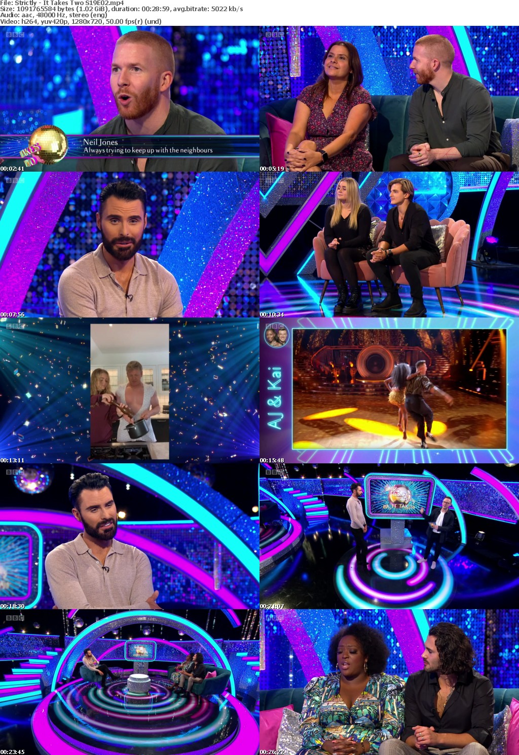 Strictly - It Takes Two S19E02 (1280x720p HD, 50fps, soft Eng subs)