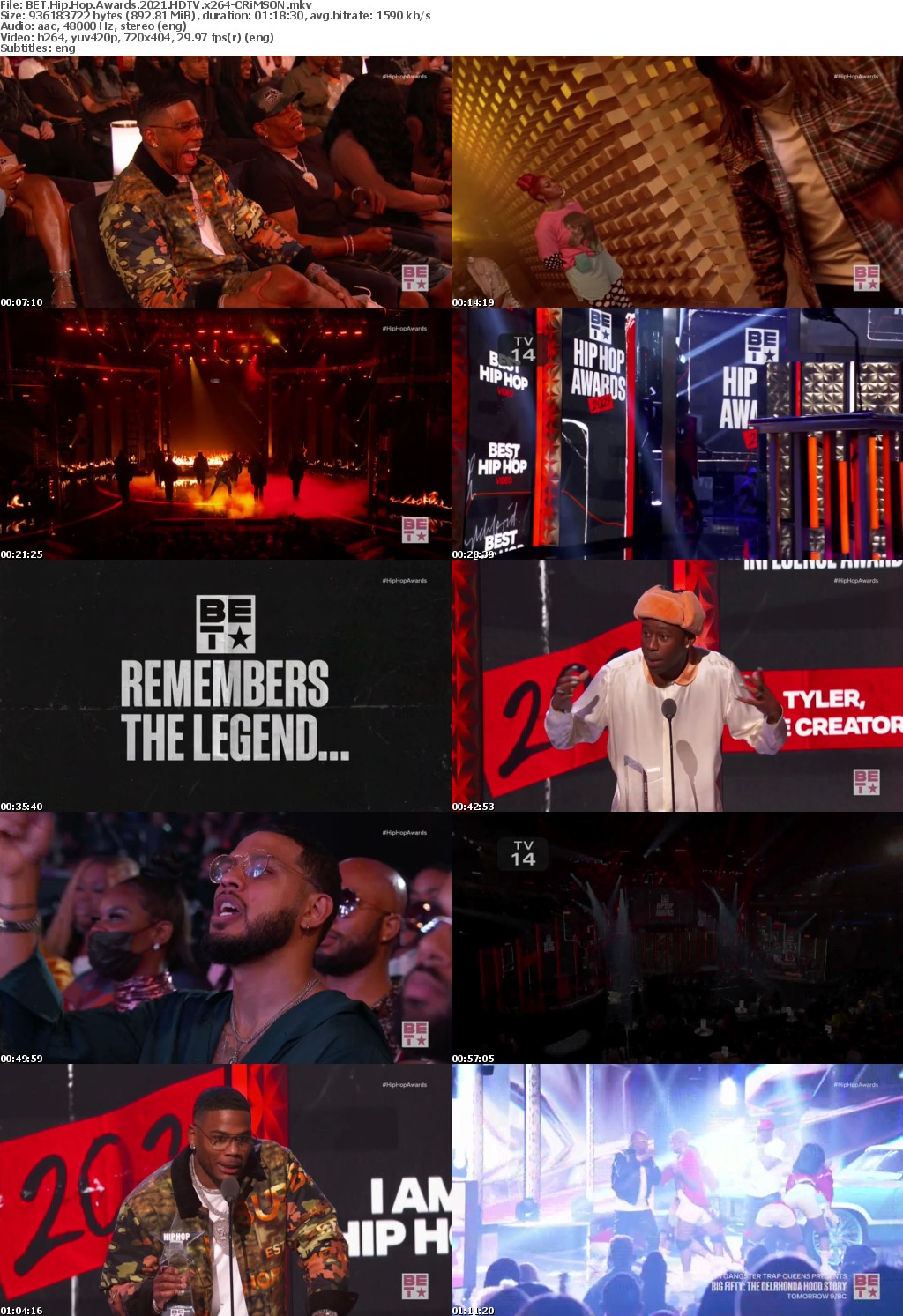 BET Hip Hop Awards 2021 HDTV x264-CRiMSON
