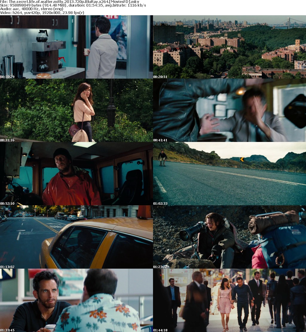 The Secret Life of Walter Mitty (2013) 720p BluRay x264 - MoviesFD