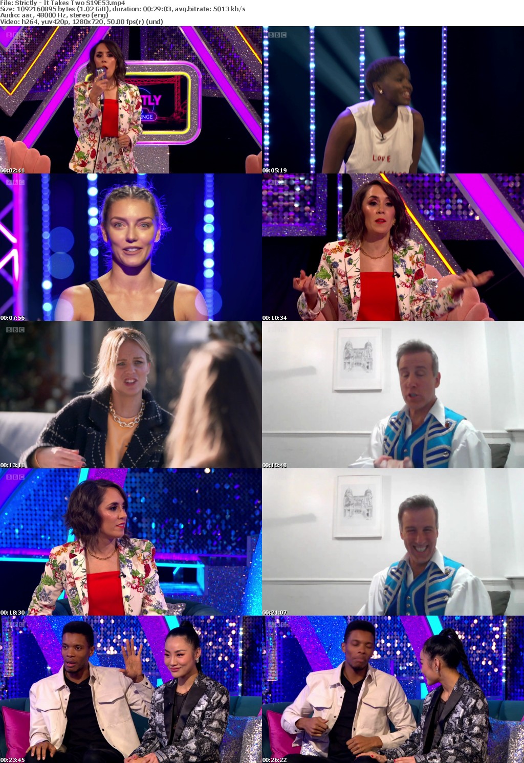 Strictly - It Takes Two S19E53 (1280x720p HD, 50fps, soft Eng subs)