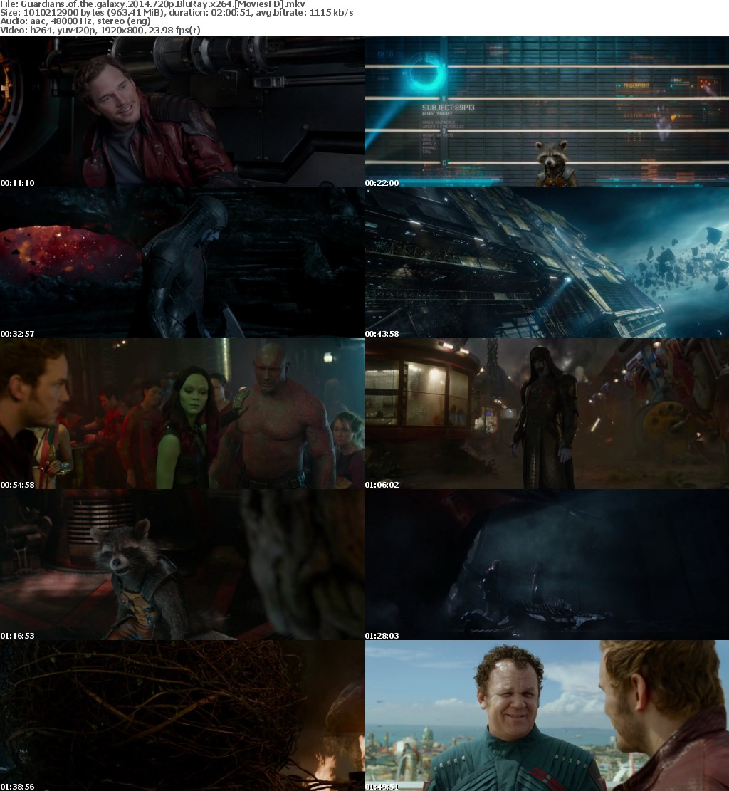 Guardians of the Galaxy (2014) 720p BluRay x264 - MoviesFD