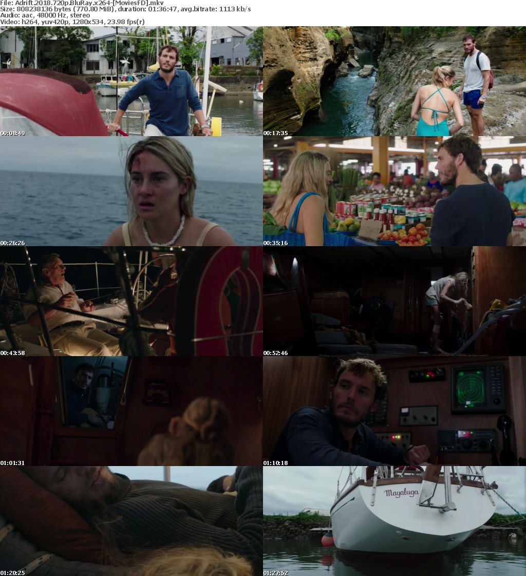 Adrift (2018) 720p BluRay x264- MoviesFD