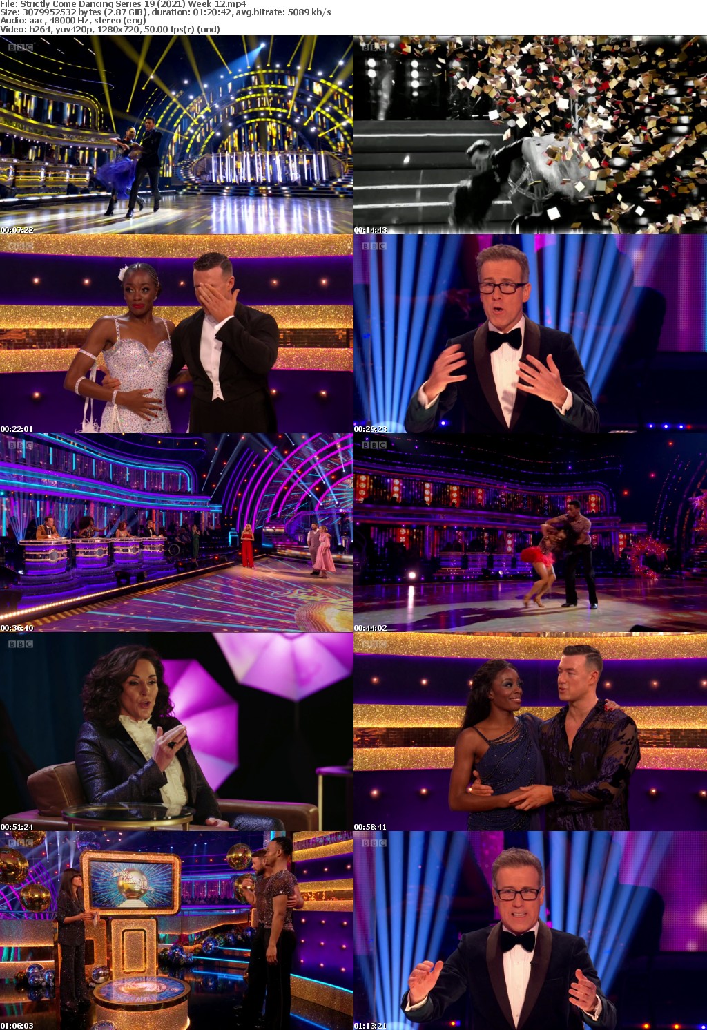 Strictly Come Dancing Series 19 (2021) Week 12 (1280x720p HD, 50fps, soft Eng subs)