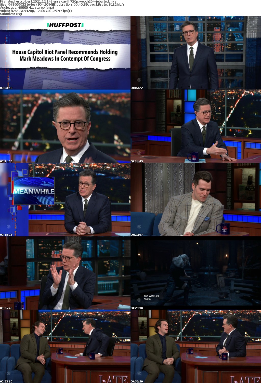 Stephen Colbert 2021 12 14 Henry Cavill 720p WEB H264-JEBAITED