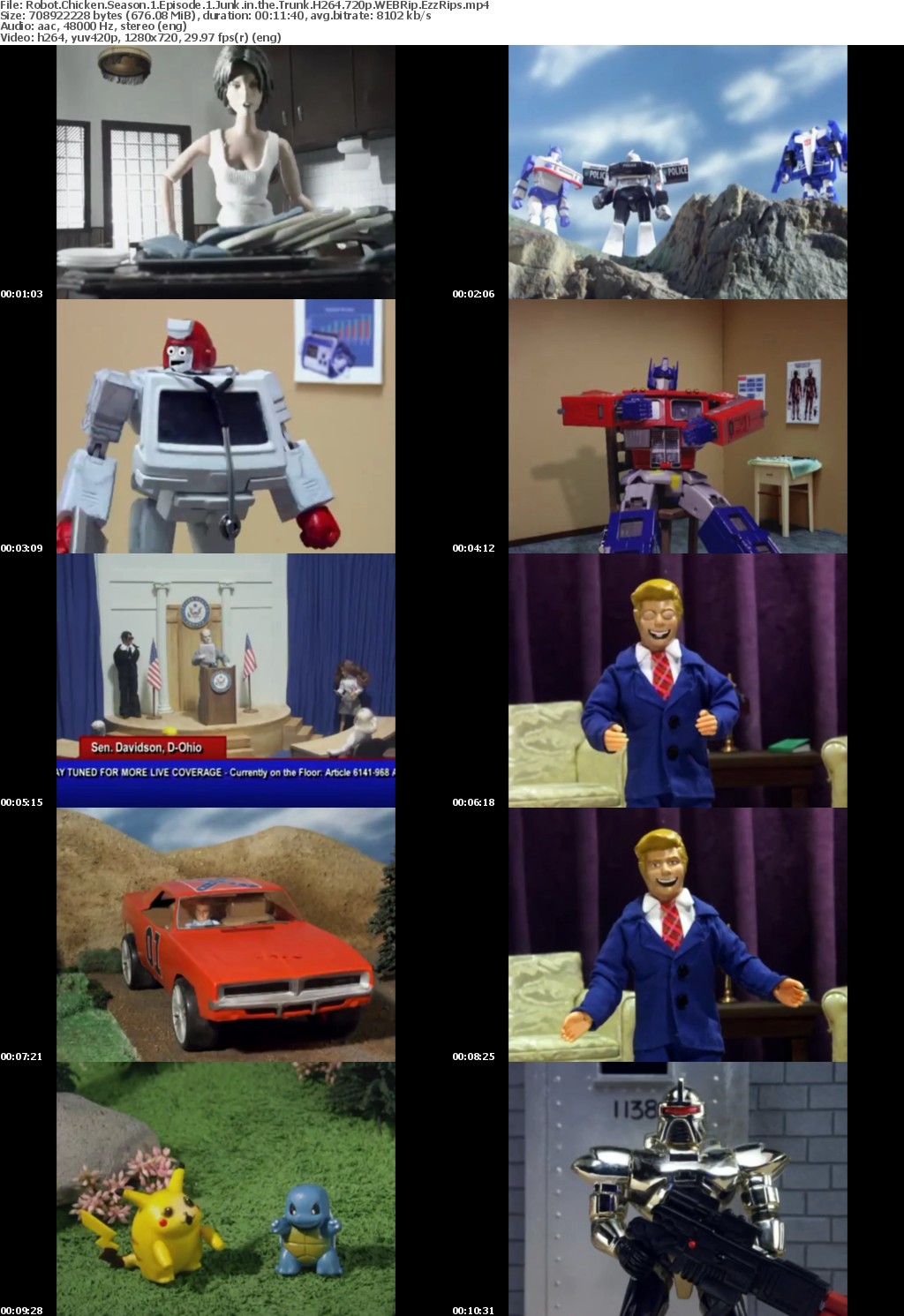 Robot Chicken Season 1 Episode 1 Junk in the Trunk H264 720p WEBRip EzzRips