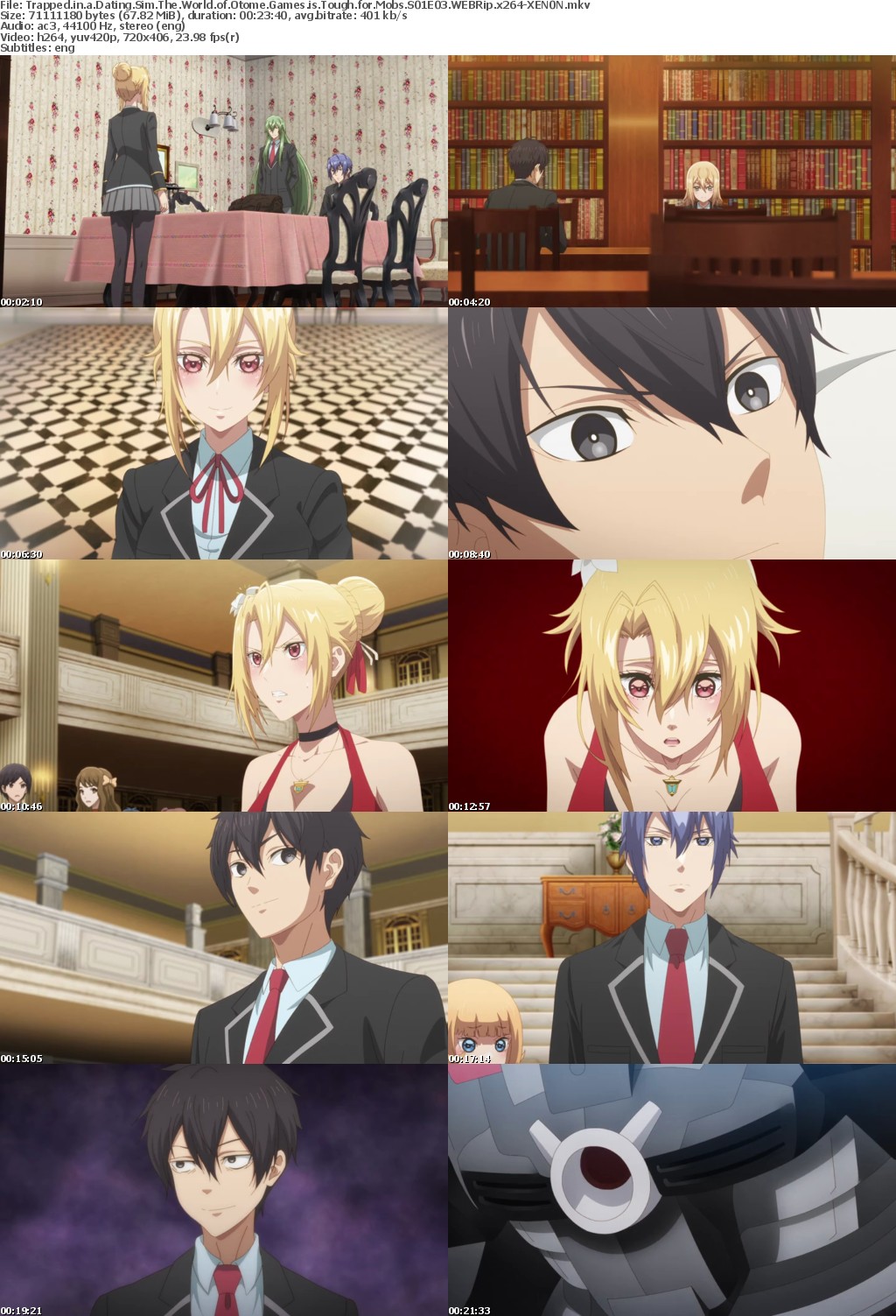 Trapped in a Dating Sim The World of Otome Games is Tough for Mobs S01E03 WEBRip x264-XEN0N