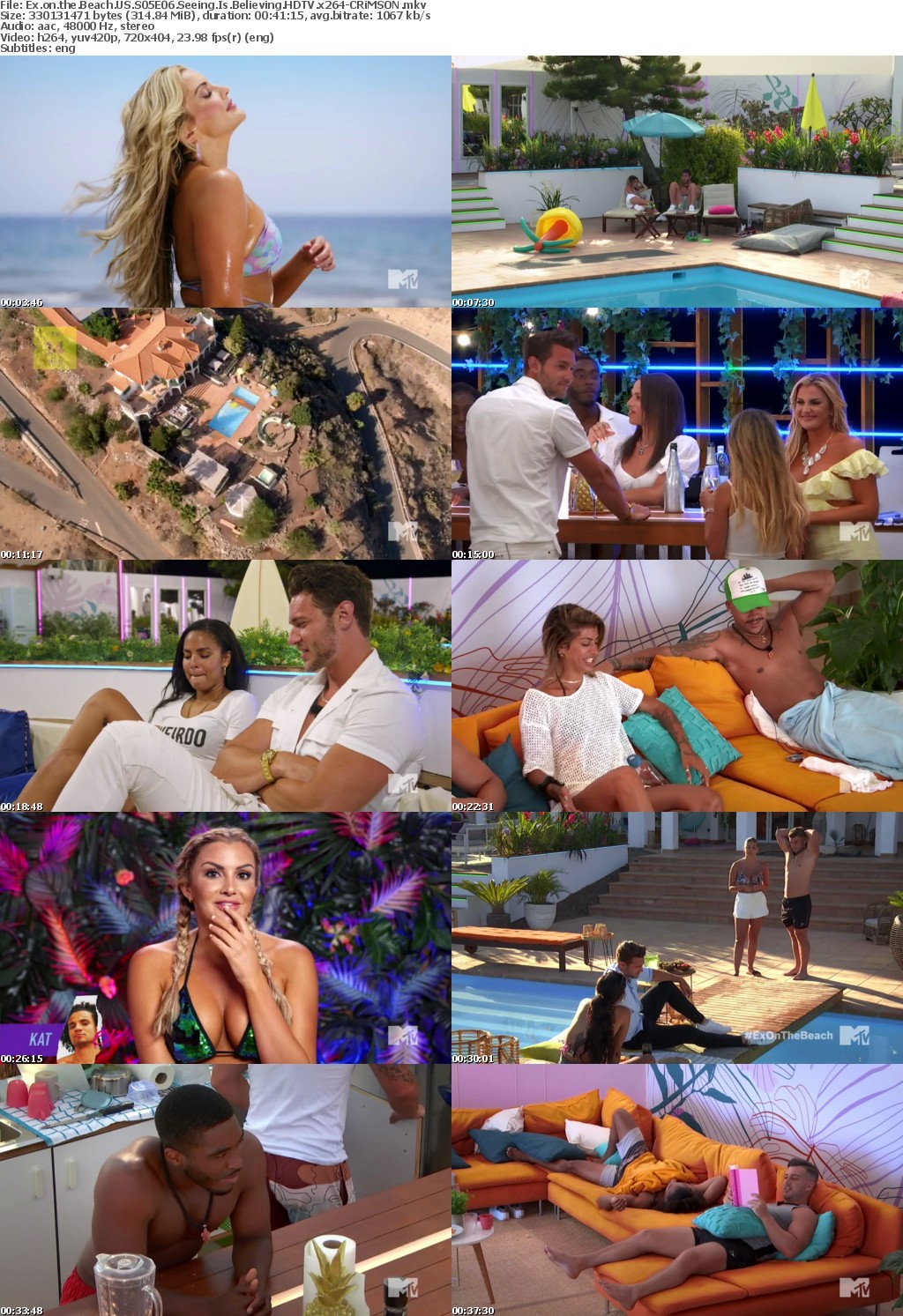 Ex on the Beach US S05E06 Seeing Is Believing HDTV x264-CRiMSON
