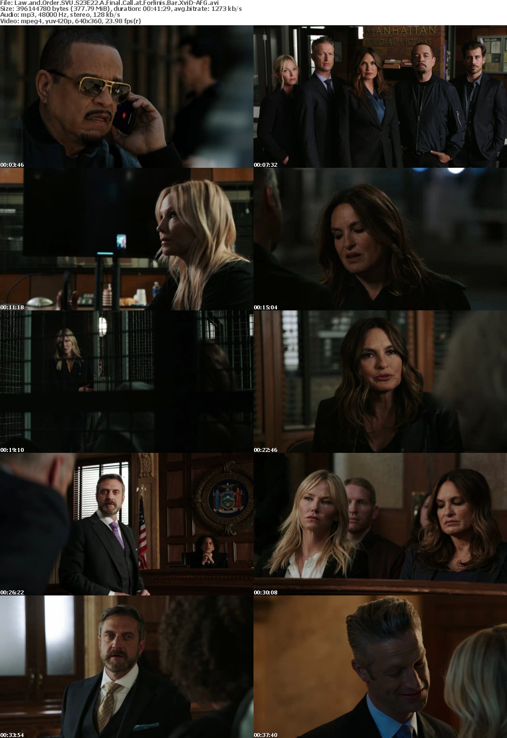 Law and Order SVU S23E22 A Final Call at Forlinis Bar XviD-AFG