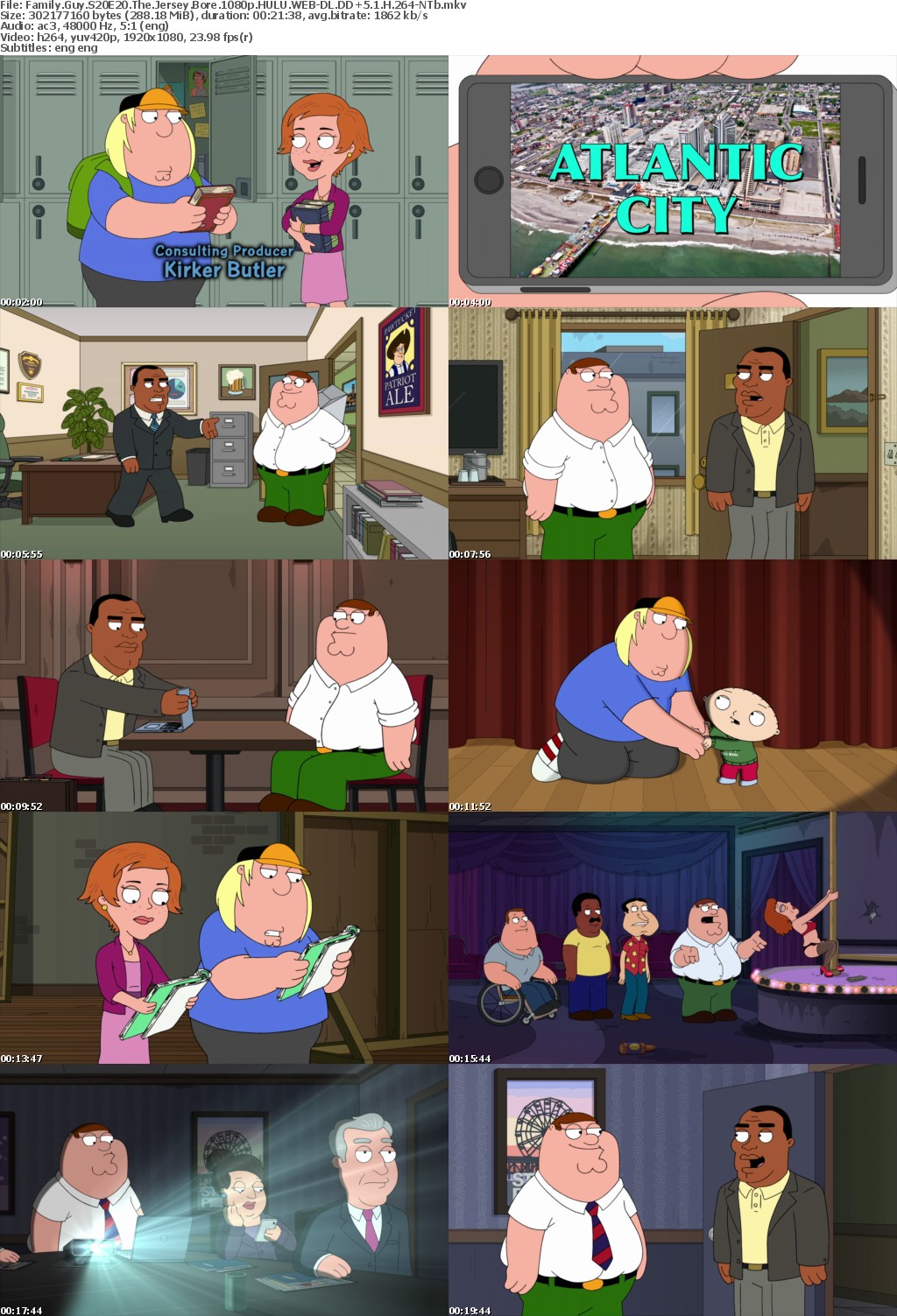 Family Guy S20E20 The Jersey Bore 1080p HULU WEBRip DDP5 1 x264-NTb