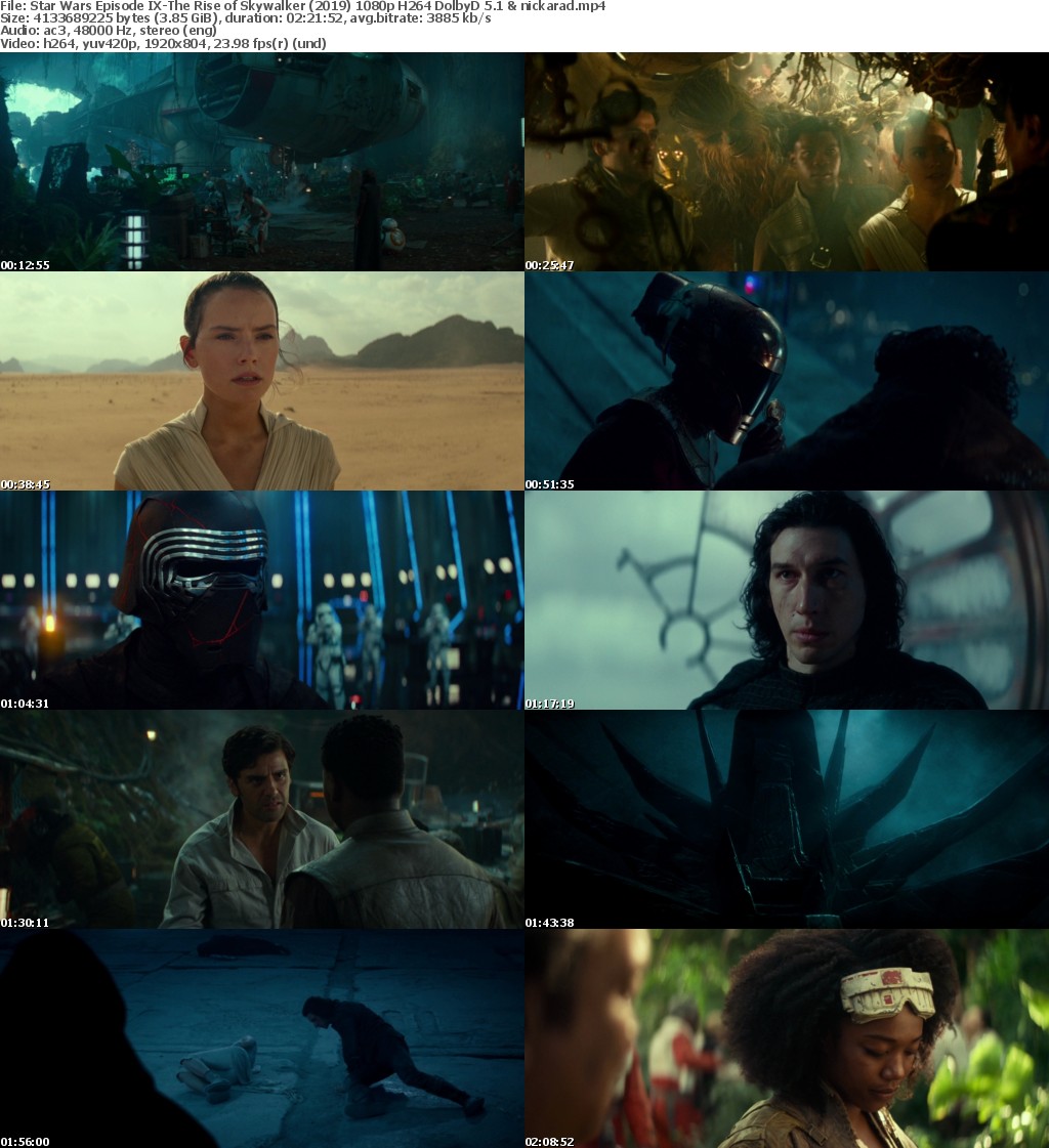 Star Wars-The Rise of Skywalker (2019) 1080p H264 DolbyD 5 1 nickarad
