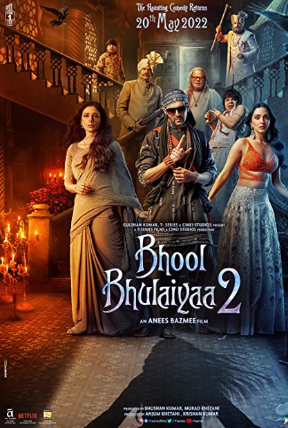 Bhool Bhulaiyaa 2 (2022) (1080p NF WEBRIP x265 HEVC 10bit HE-AAC Hindi) ZiroMB