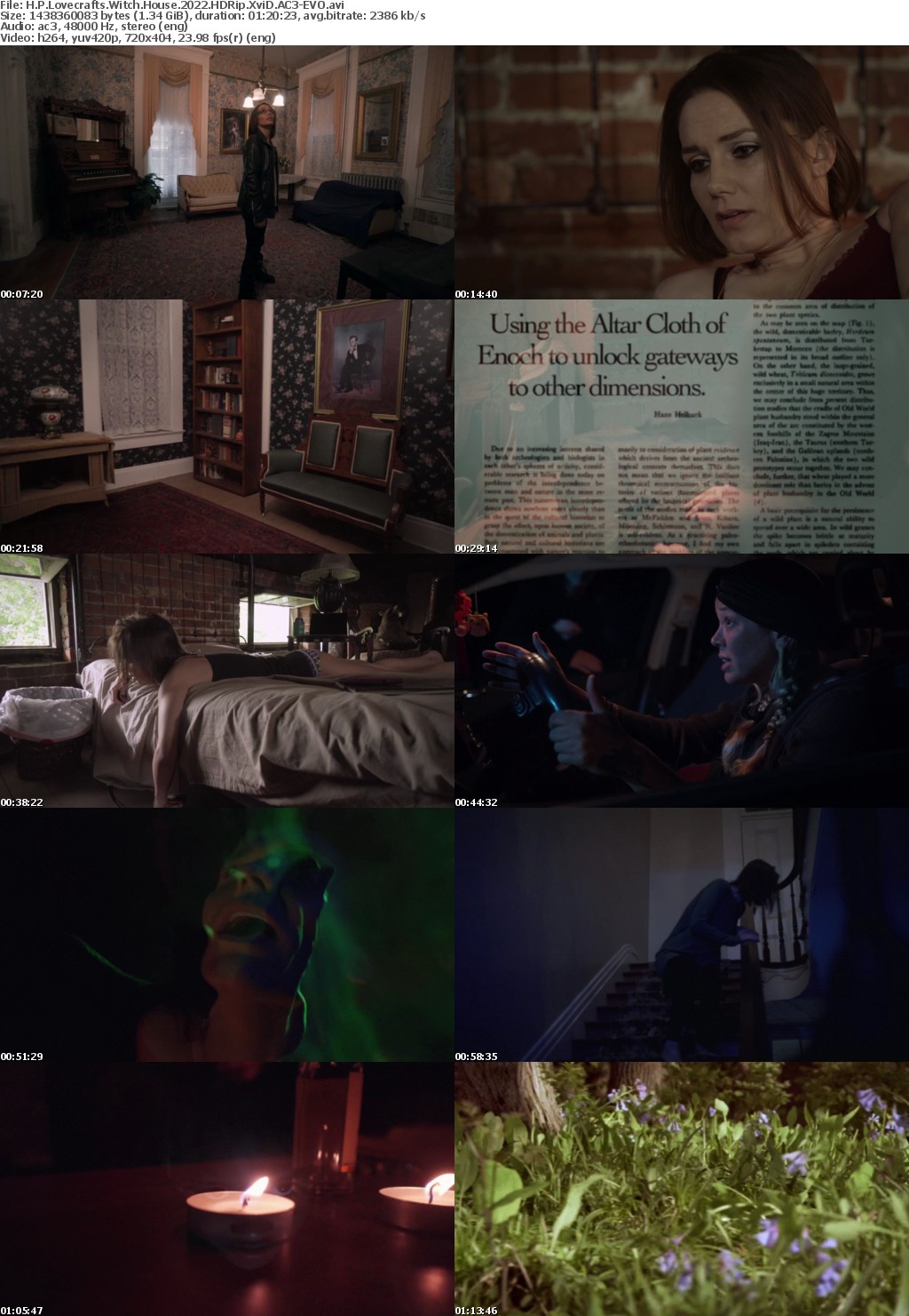 H P Lovecrafts Witch House 2022 HDRip XviD AC3-EVO
