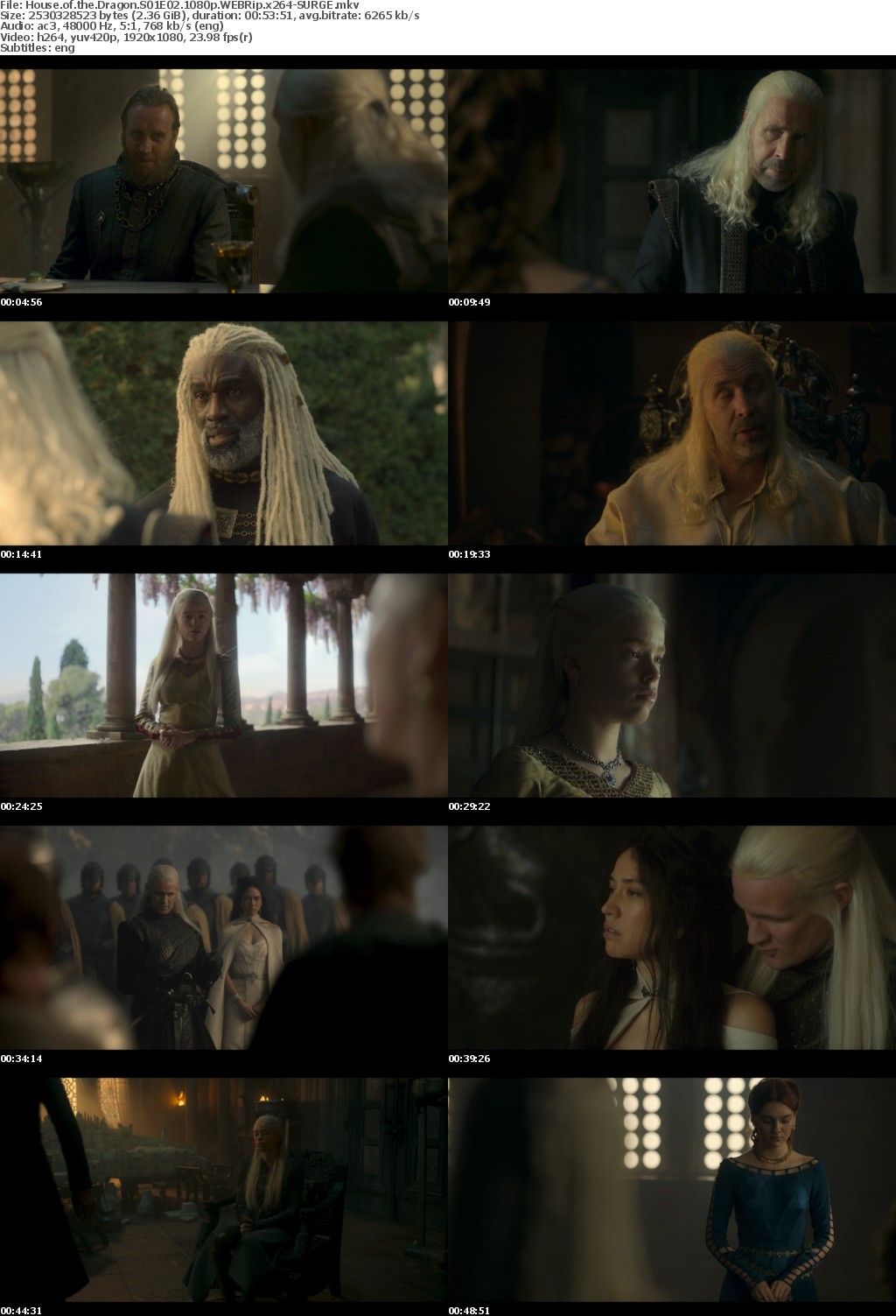 House of the Dragon S01E02 1080p WEBRip x264-SURGE