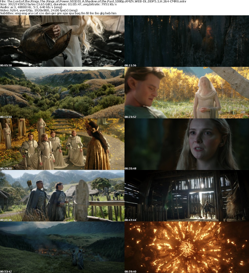 The Lord of the Rings The Rings of Power S01E01 A Shadow of the Past 1080p AMZN WEB-DL DDP5 1 H 264-CMRG